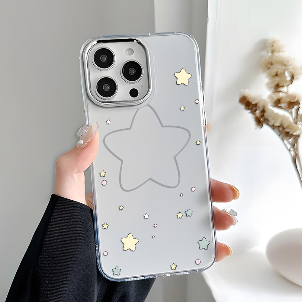 Capa de telefone transparente para iPhone 11 12 13 iPhone 13 14 15 Pro 15 16 Pro Max Samsung A15 A16 A25 A26 A55 A56 S25 S24 S22 S23 Ultra S25 Edge