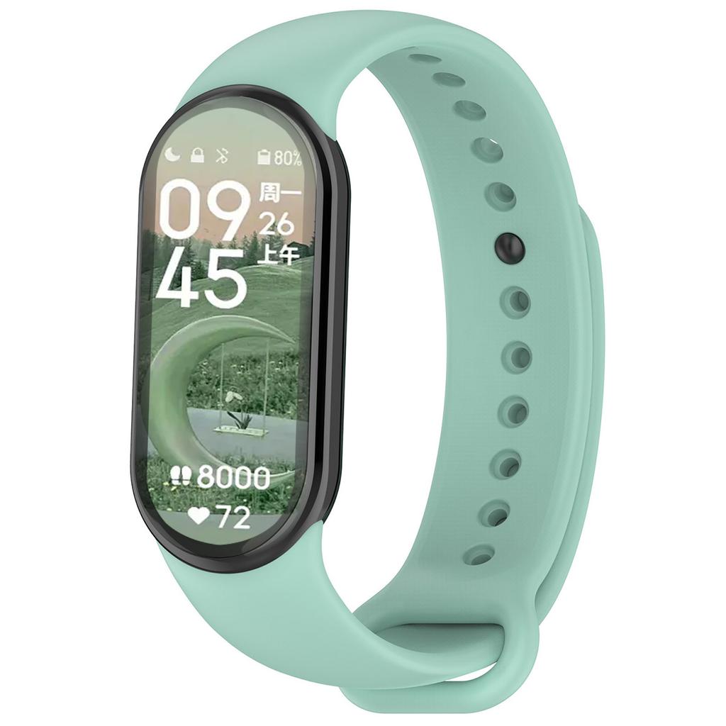 Pulseira de Silicone para Xiaomi Mi Band 9 8 Pulseira NFC Sport Rubber Pulseira Pulseira Correa Xiaomi Smart Band 8 Acessórios