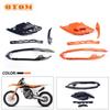 For KTM XCF SX XCW EXC FE TE ECF MCF 125 250 300 450 500 Motorcycle Swingarm Chain Slider Kit Chain Guard Guide Brake Hose Clamp
