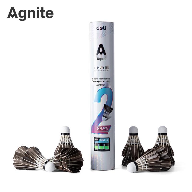 Deli Durable Black Badminton Shuttlecocks (12-Pack)