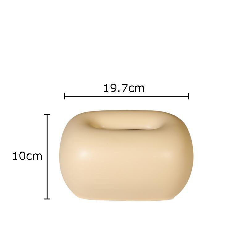 

Креативная круглая угловая коробка для салфеток, украшение для журнального столика, минималистичная керамическая коробка для салфеток, прикроватный столик, чехол для бумажных полотенец