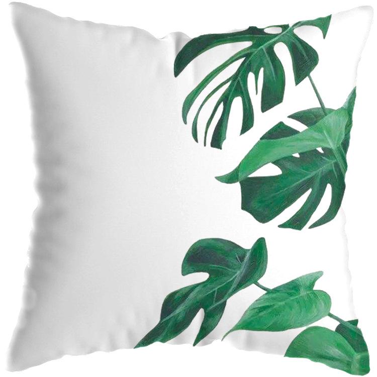 Soft Pillow Cushion Covers 45x45 Cm Decorative Pillows Throw Green Patterns Pillowcase for Sofa Home