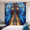 Dragon Totem Printed Curtains Pole Bag Bedroom Living Room Home Decoration Curtain For Area Made Of Polyester