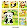 Wooden 3D Jigsaw Puzzle - Educational Birthday Gift for Kids with Six-sided Painting Blocks