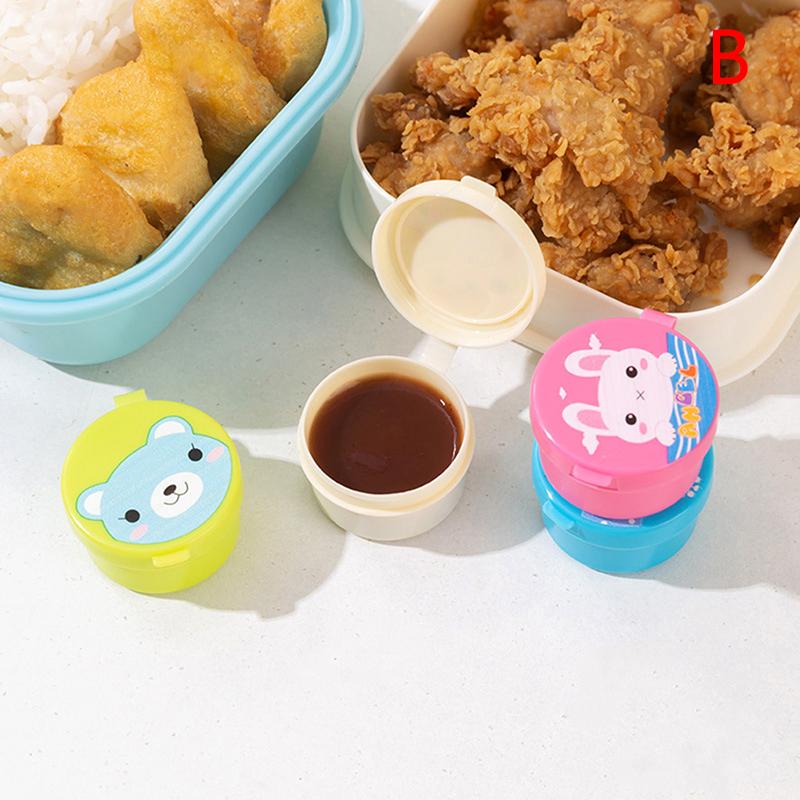 1/3/4Pcs Mini Seasoning Sauce Bottle Portable Ketchup Bottle Salad Dressing Container For Bento Lunch Box Kitchen Accessories