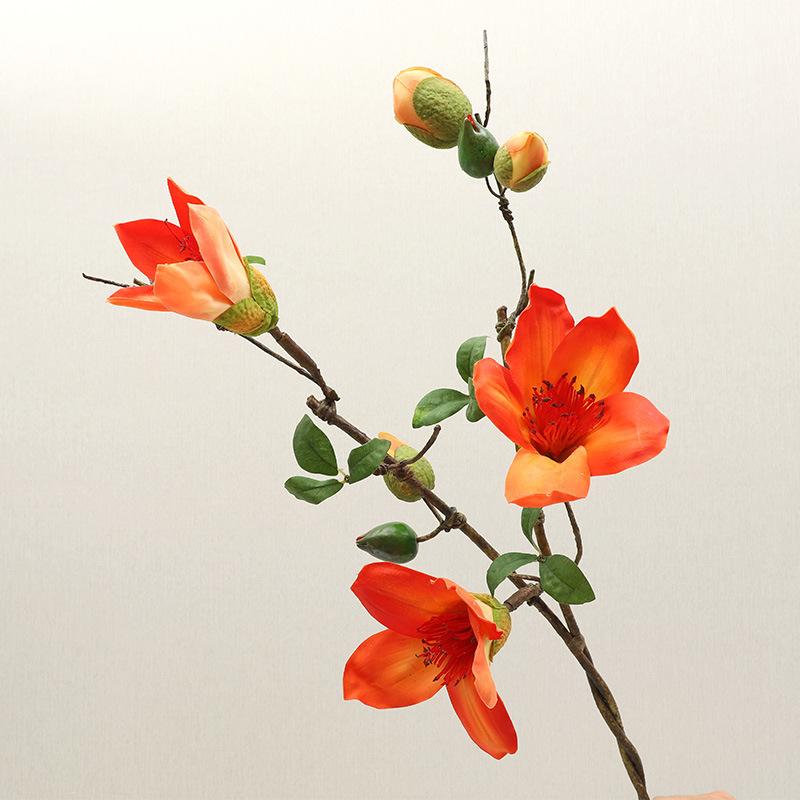 

Почувствуйте увлажняющий герой цветок имитация цветка мягкое украшение украшение для гостиной поддельный цветок украшение цветок medium 70cm оранжевый