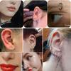 1/5PCS Titanium Segment Nose Rings Gold Color Body Clips Hoop For Women Men Conch Helix Cartilage Rook Earring Piercings Jewelry