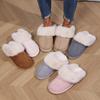 Home Warm Slippers, Thickened Autumn and Winter Indoor Half Pack Heel, Home Warm Slippers