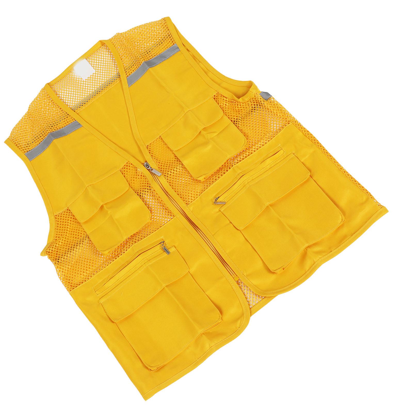 Volunteer Vest for Event Work Clothes with Multi s Yellow Public Welfare Activities Supplies