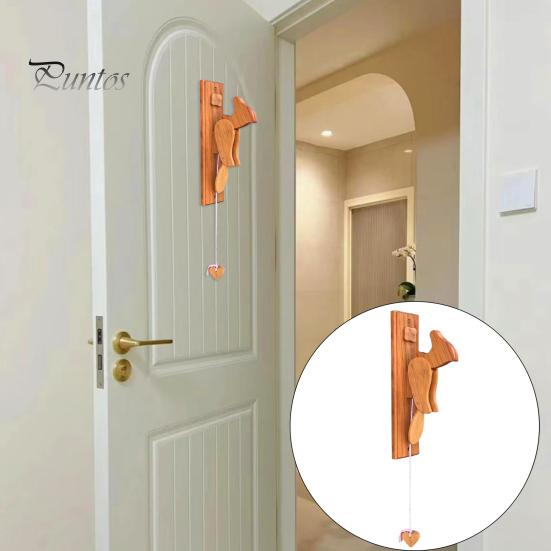 Woodpecker Door Knocker Wall Decor Rustic Wooden Doorbell Woodpecker Door Chime for Front Door Room Door Home Farmhouse