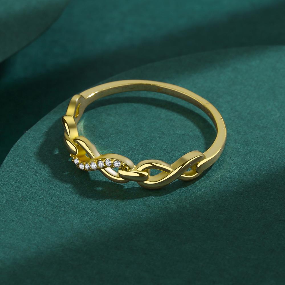 Fashion Openwork Cross Ring For Women Ekte S925 Sølv Zircon Small Diamond Crystal Party Valentines Gft smykker