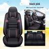 Four Seasons Universal Cartoon Leather Car Seat Cover - Odorless, Full Surround, for Five-Seat Cars.