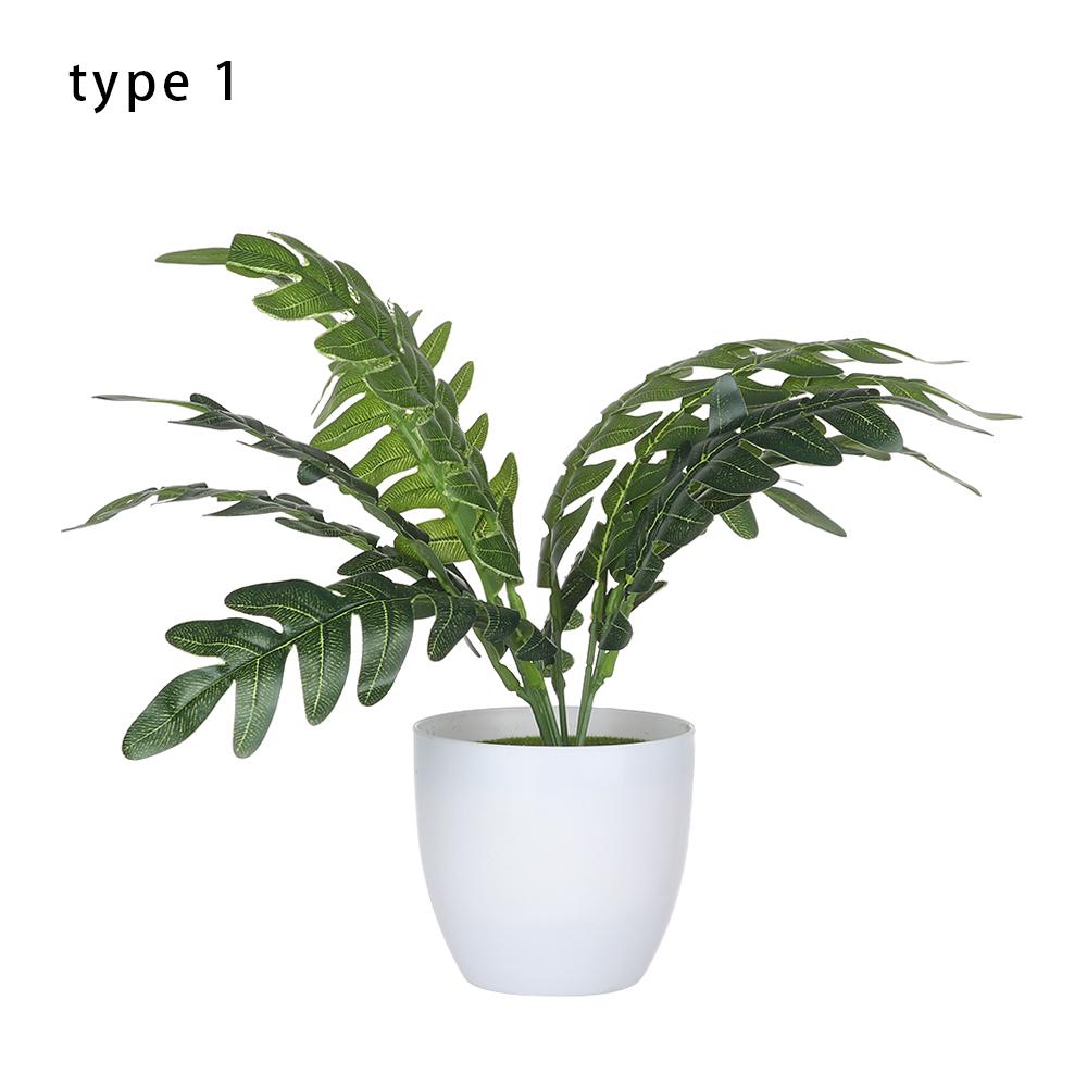 Room Home Decoration Fake Greenery Green Foliage Artificial Plants Bonsai Simulation Flowers Potted