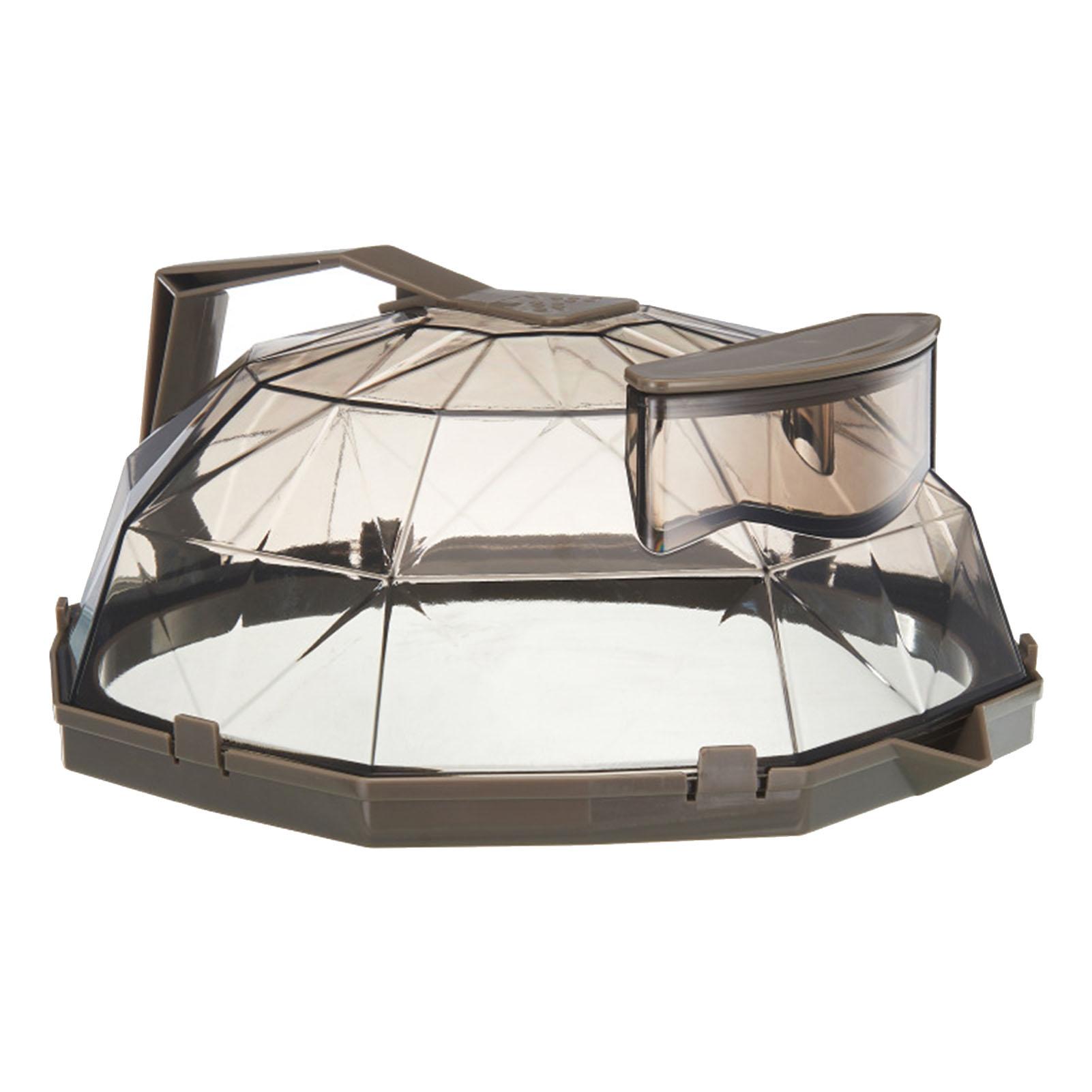 

Microwave Food Cover with Handle High Temperature Resistant Microwave Splatter Cover Plate Guard Cover with Air Vent кофейный