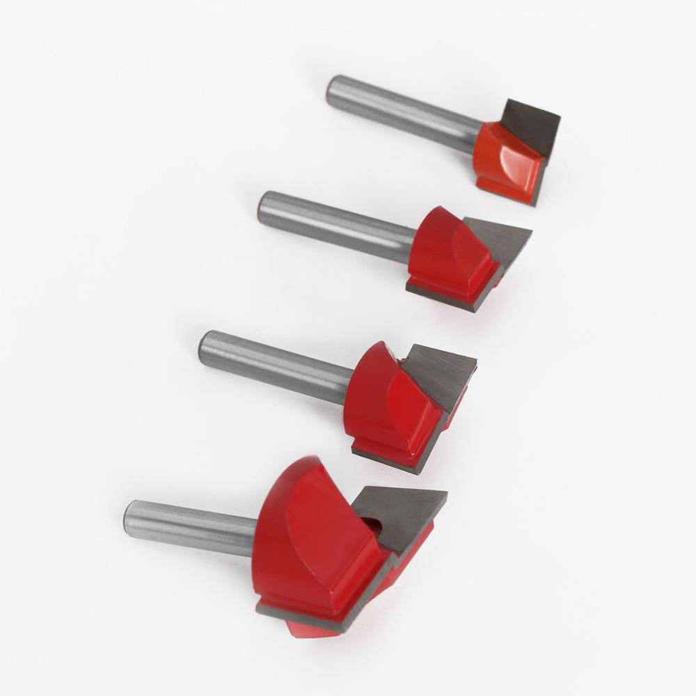 9-Piece Set Of 6 Handle Cleaning Cutter, Woodworking Milling Cutter, Slotting Cutter Engraving Machine Numerical Control Cutter Export Foreign Trade
