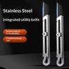 6 In 1 Multifunction Utility Knife Tail Break Design/Ruler/Bottle Opener Retractable Box Cutter Art Supplies Express Box Home