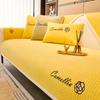 Prosop de Sofă Chenille Jacquard Spic de Grâu Huse de Sofă Antiderapante pentru Living Sofă de Colț în Formă de L Huse pentru Canapea Lounge Animale de Companie Copii Covoraș de Sofă