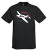 Mooney M20J / 201 (Red/Blue) Airplane T-Shirt - Personalized W/ Your N#