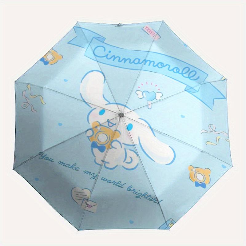 1pc Happy Cinnamoroll Pattern Automatic Opening and Closing Umbrella - Suitable for Various Occasions, Outdoor Activities, Lightweight and Durable Aut