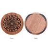 Guitar Wooden Soundhole Sound Hole Cover Block Feedback Buffer Mahogany Wood for EQ Acoustic Folk Guitars