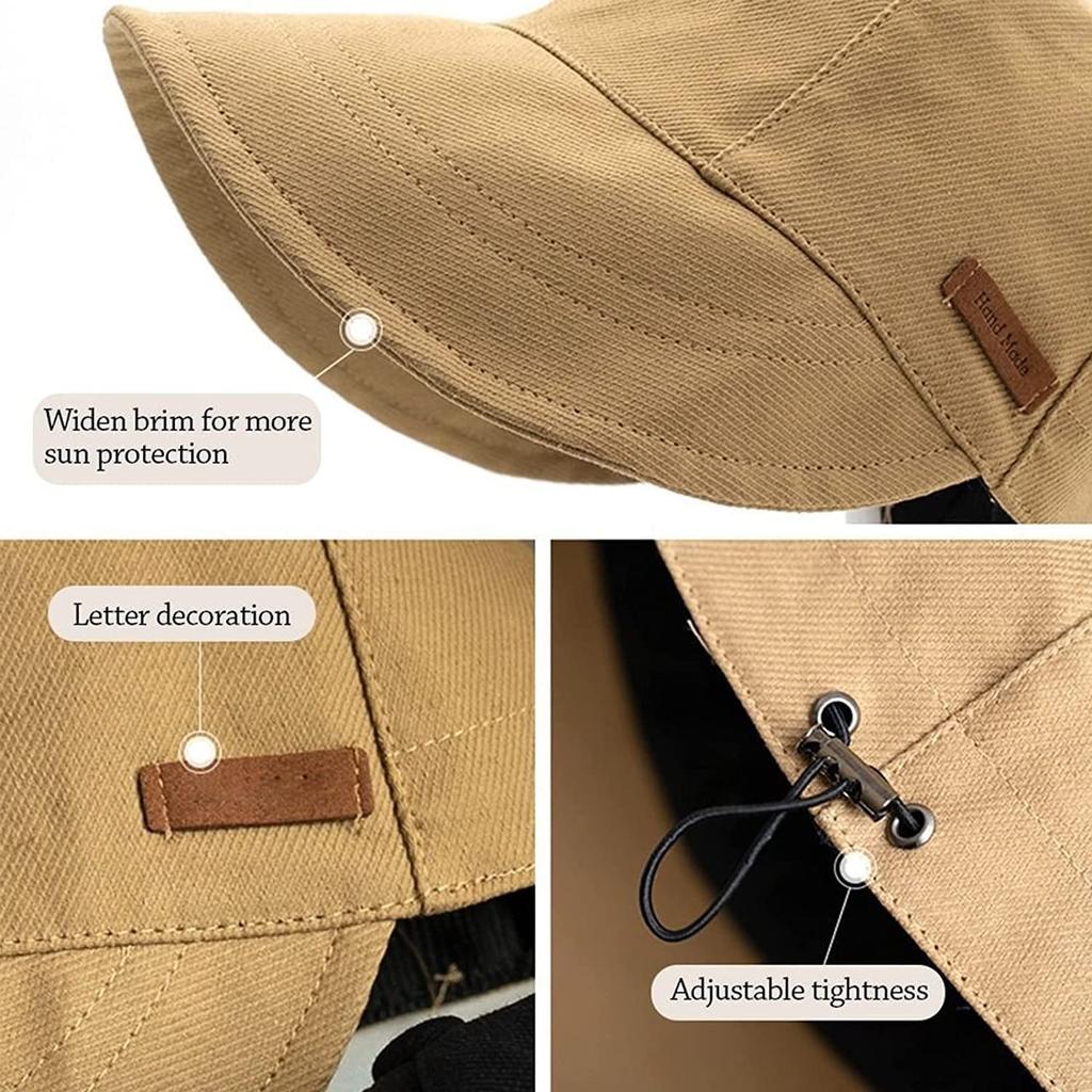 Summer Uv Protection Hat Women Wide Brim Beach Sunhat Anti-Uv Adjustable Cooling Foldable Fishing Cycling Travel Visor Hat