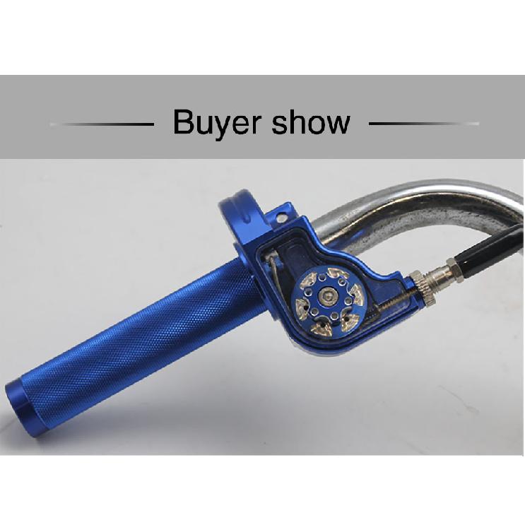 Alconstar- CNC Aluminum Adjustable Motorcycle Motorbike Throttle Grips Settle Quick Twister Gas Dirt Pit Bikes ATV UTV Throttles 2