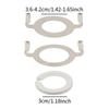 2Pcs E27 Socket Lamp Harp Saddle Base Repair Part Lighting Accessories Easily Install with 1 Piece E14 Lamp Shade Reducing Ring