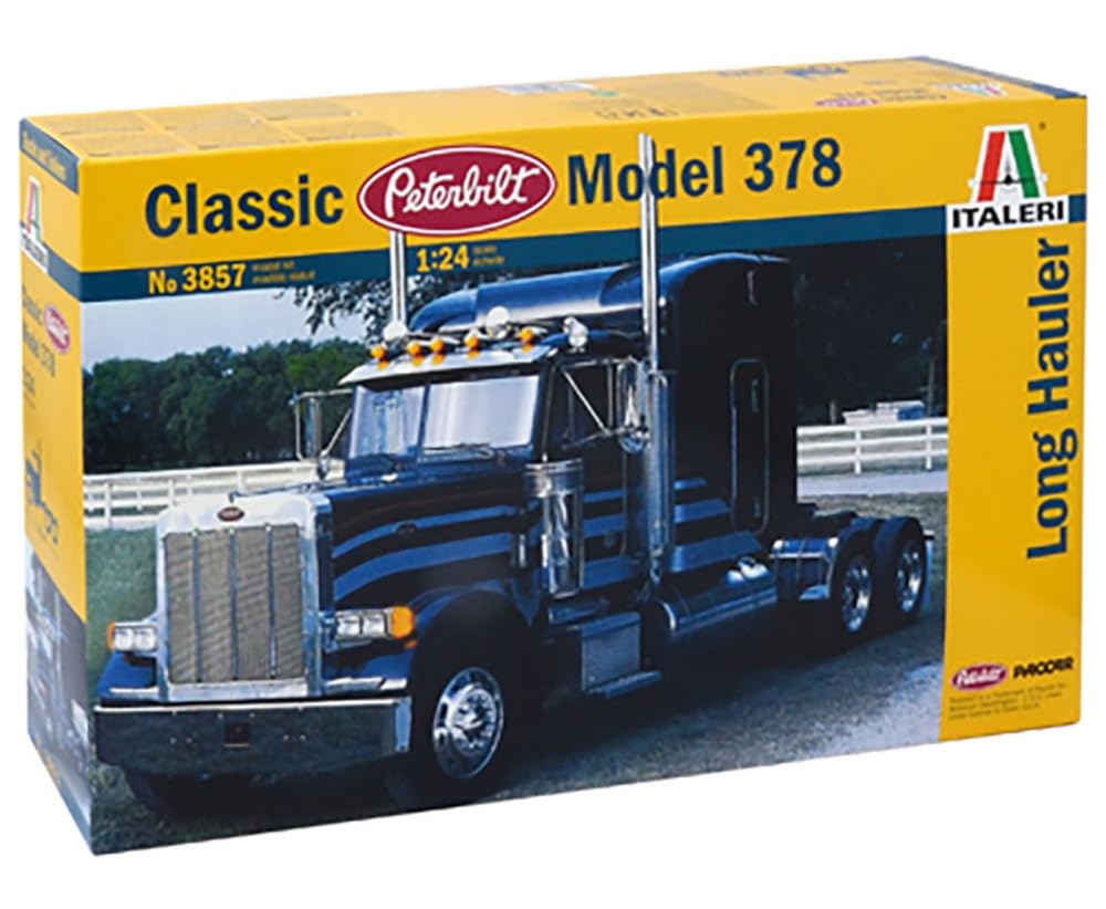 Platz Italeri Scale Peterbilt 378 Long Hauler Tractor Head Plastic Model Kit IT3857 1/24 (Car)