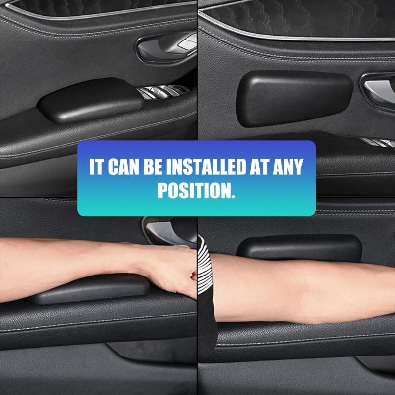 2pcs Armrest And Leg Cushion For Auto Door Feature High Density Padding To Reduce Pressure And Prevent Knee Discomfort