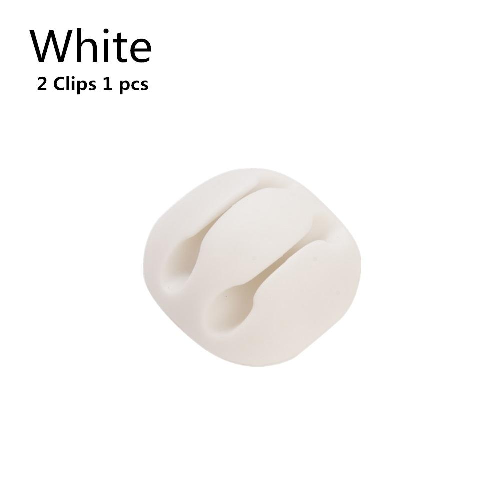 USB Cable Hub Clip Manager Round Fixing Car Wire Holder Clamp Car Dashboard Office Desk Wire Organizer Self-Adhesive Fixed Clasp