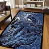 Viking Norse Rune Symbol Print Area Rug Non‑Slip Soft Floor Carpet Bedroom Living Room Present Indoor Home Lounge Bedding Decor