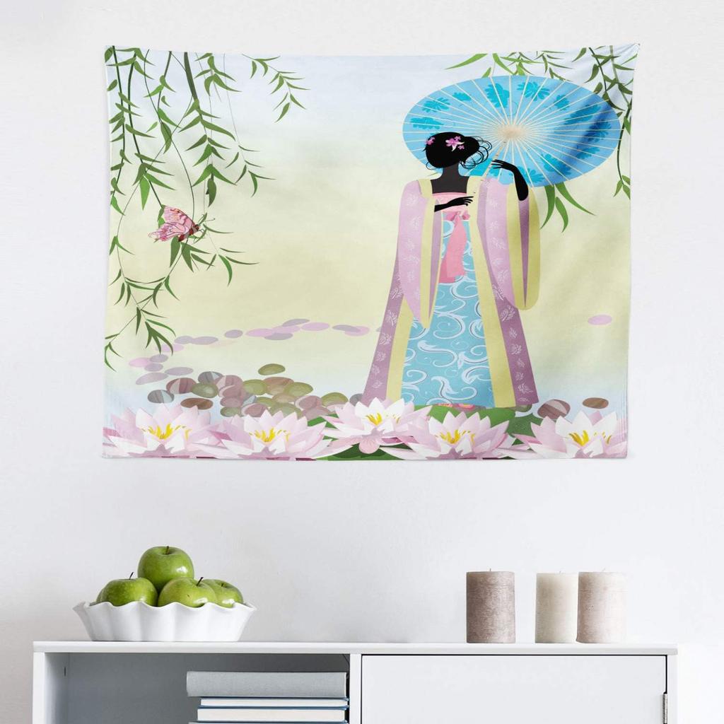 Umbrella Printed Wall Hanging Tapestry Bedspread Beach Mat Tapiz Witchcraft Background Wall Cloth Tapestries Blanket Yoga Mat