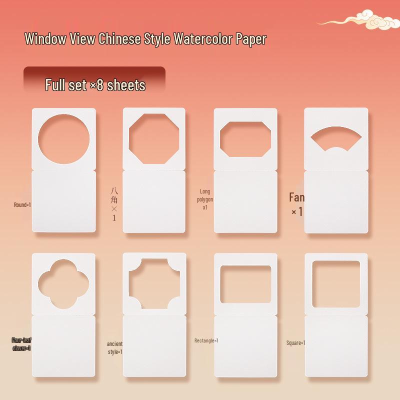 300g Watercolor Postcard Paper - Thick, Medium Rough Texture, Wood Pulp, Square, Blank Cardstock for Painting and Drawing