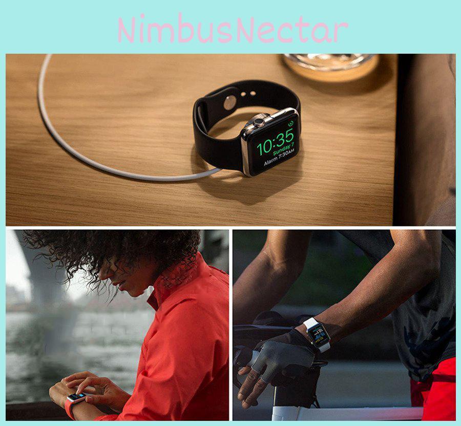 Apple Watch Band Slim Waist Silicone Strap Double Buckle Lightweight Fitness