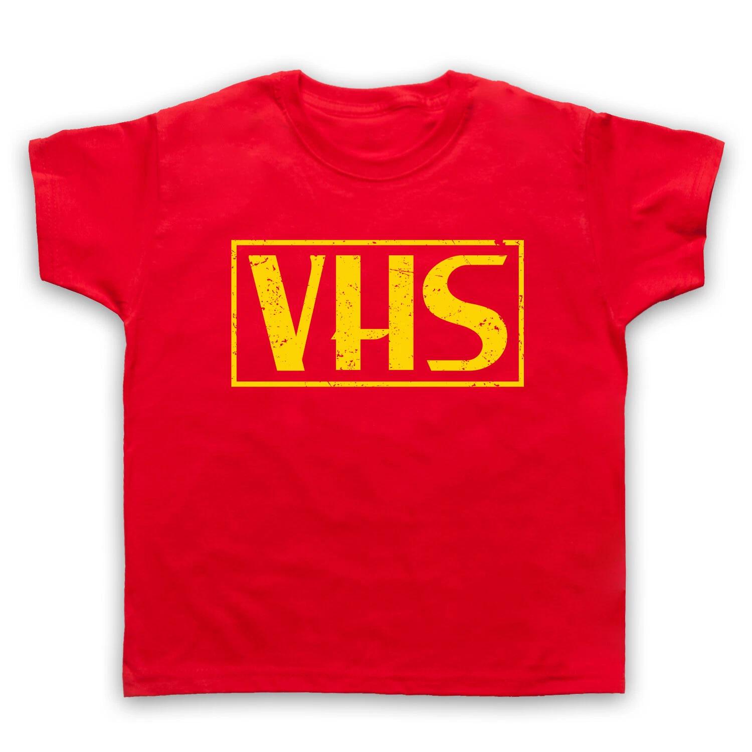 VHS Video Cassette Retro Technology Tech Childrens Kids T-shirt All Sizes & Cols 140
