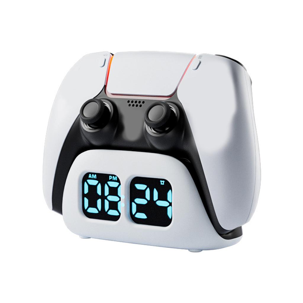 Charging Station with Time Display Clock Gamepad Charging Stand Game Controller Charging Holder Gaming Accessory