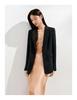 Jiuzi Anna Kou Neat OL Minimalist Commuting Style Waist Cinched Suit Jacket for Women