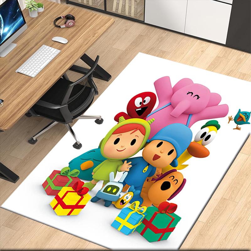 Alfombra Estampada de Pocoyó, para Silla de Oficina Sala de Estar Dormitorio Cocina Decoración Regalos.