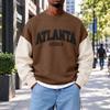 Men's Fashion Crewneck Sweatshirt Casual Pullover Top for Everyday Wear