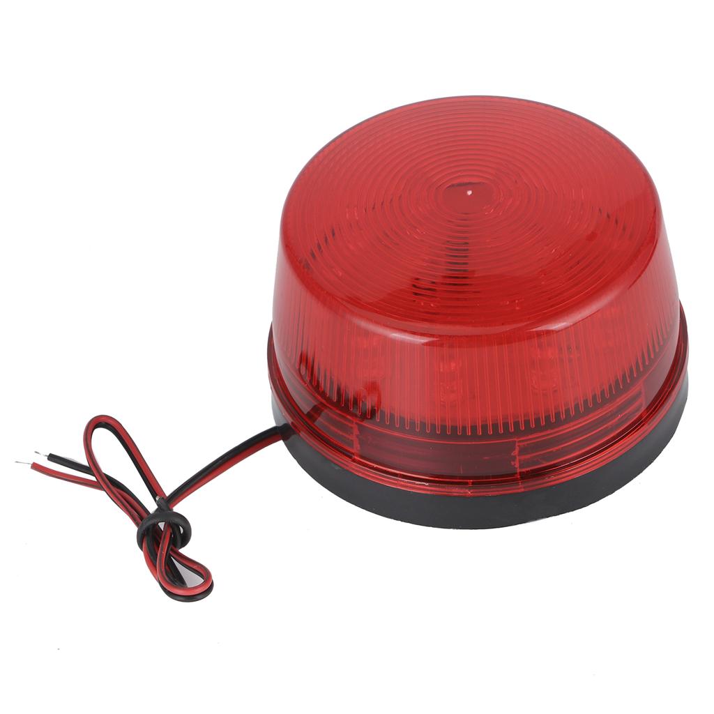 Lampe d'avertissement à LED stroboscopique d'urgence Lampe de signalisation DC12V Lentille rouge pour camping-car Caravane Camion