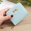 1PC Wallet Female Short for Coins New Cute Candy Bow Women Small Leather Wallets Zipper Purses Girls Lady Purse Multi-colored