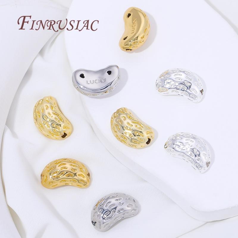 14x9mm 18K Gold Plated Brass Irregular Beads For Jewelry Making,Decorative Beads,Bracelets Spacers Bead DIY Accessories