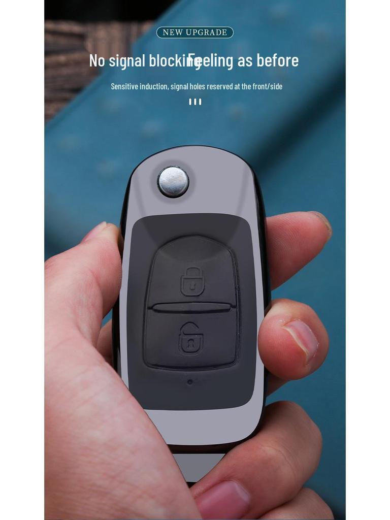 Baojun Lechi Car Key Case: Metal Protective Shell with Buckle