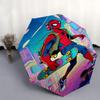Spider-Man, Skateboarding Automatic Opening and Closing Umbrella, Compact Travel Umbrella, Lightweight and Portable, Suitable for Beach Comm