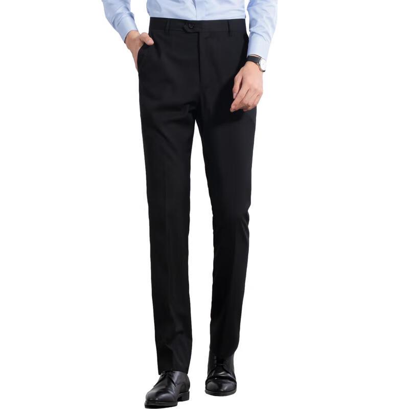 

Fengxun Men s Thick Warm Business Casual Trousers 34