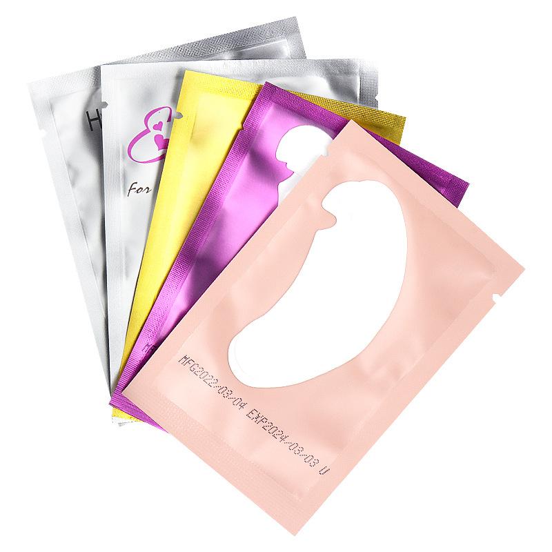 50pairs Eyelash Extension Eye Pads Grafted Lashes Hydrogel Patches U Shaped Gel Pads Eyelash Under Eye Pads Makeup Supplies