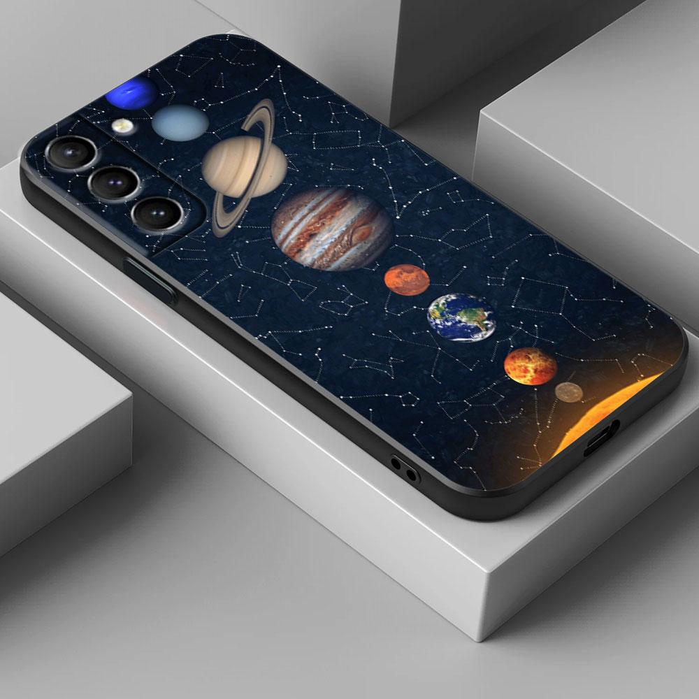 Himmel Weltraum Planet Mond Sterne Universum S26Ultra Hülle Für Samsung Galaxy S26 S25 S24 S23 S20 S21 FE S22 Ultra Plus Weiche Handyhülle