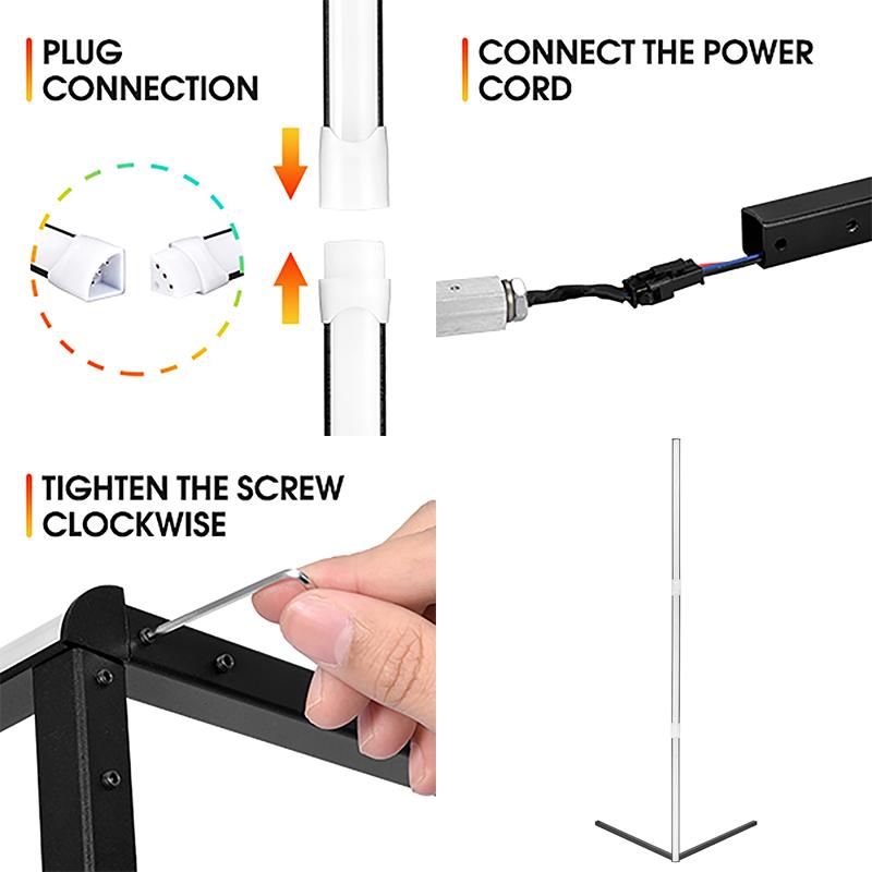 Lampada Da Terra LED RGB Con Telecomando E App: Illuminazione Ambientale Regolabile Per Camera, Ufficio E Festa
