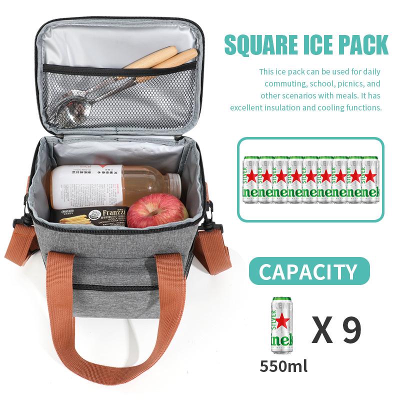 Portable Insulated Lunch Bag for Travel, Office, and Outdoor Use