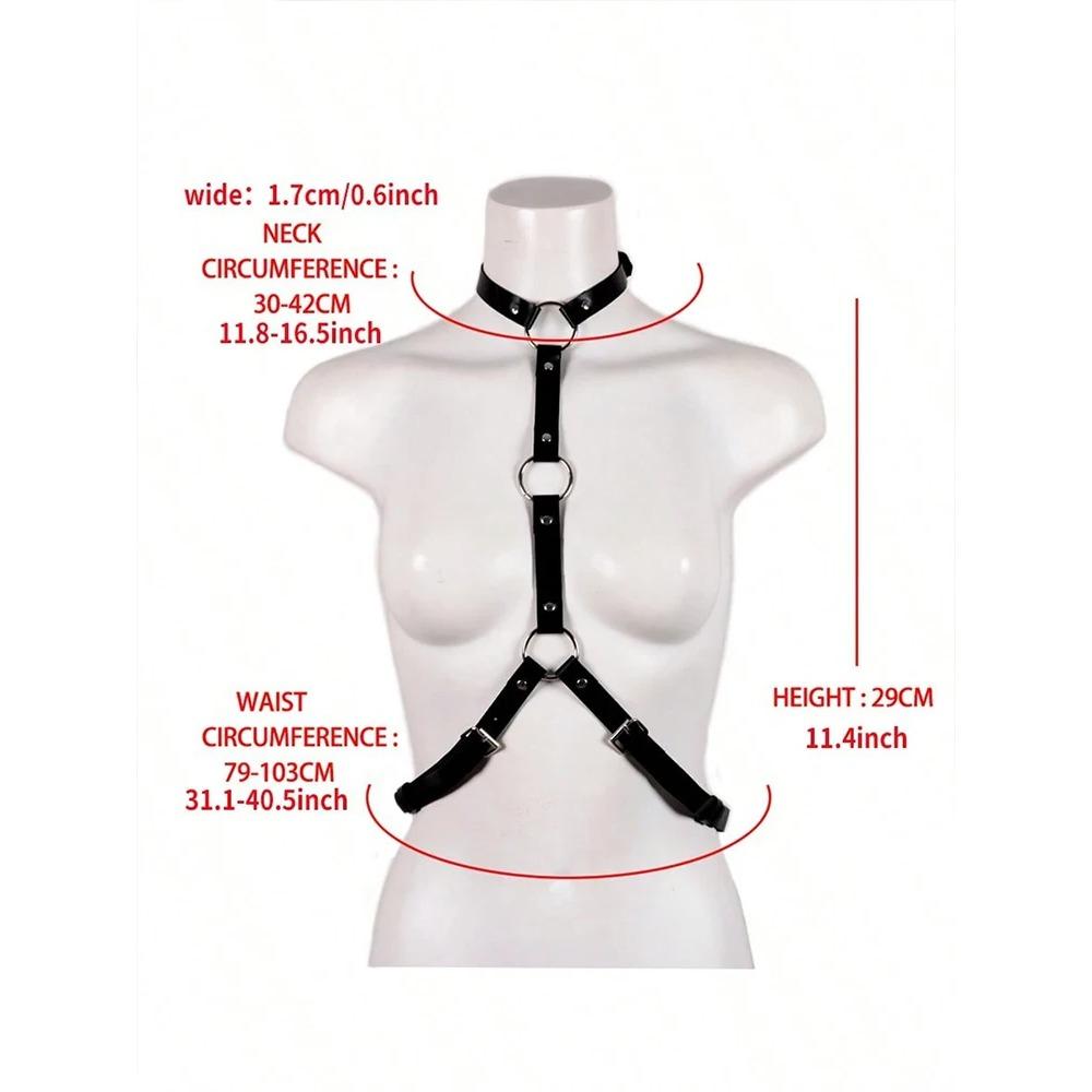 CP5XL Leather Bra Garter Belt Lingerie Outfit Open Anal Exotic Set Sexy Underwear Plus Size Teddies Bodysuit Under Clothes